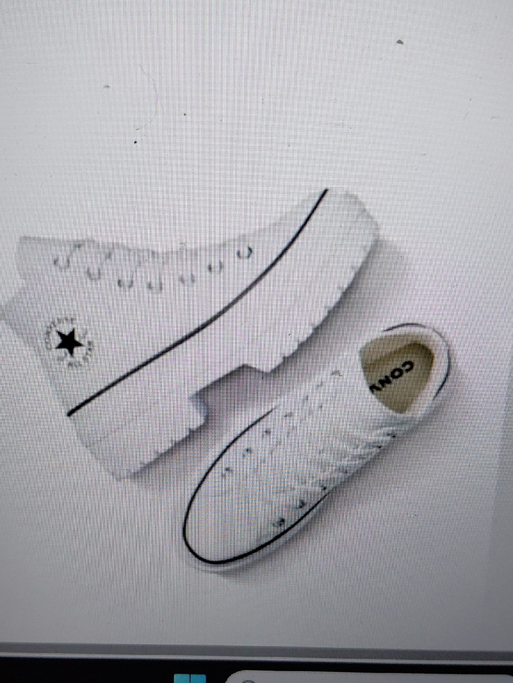 Converse White Kids' High-Top Platform Sneakers with Black Trim